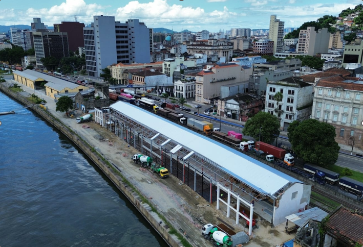 Parque Valongo: Obras do Armazém 3 Atingem 65% de Avanço
