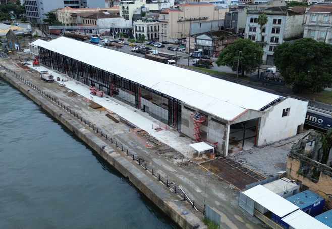 Parque Valongo: Obras do Armazém 3 Ultrapassam 80% de Avanço